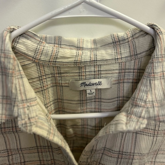 Madewell Corduroy Oversized Ex-Boyfriend Shirt in Lombard Plaid - Picture 6 of 13